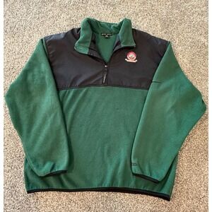 Vintage Nike Golf Therma-FIT Fleece 1/4 Zip Cadillac NFL Golf Green Mens XL